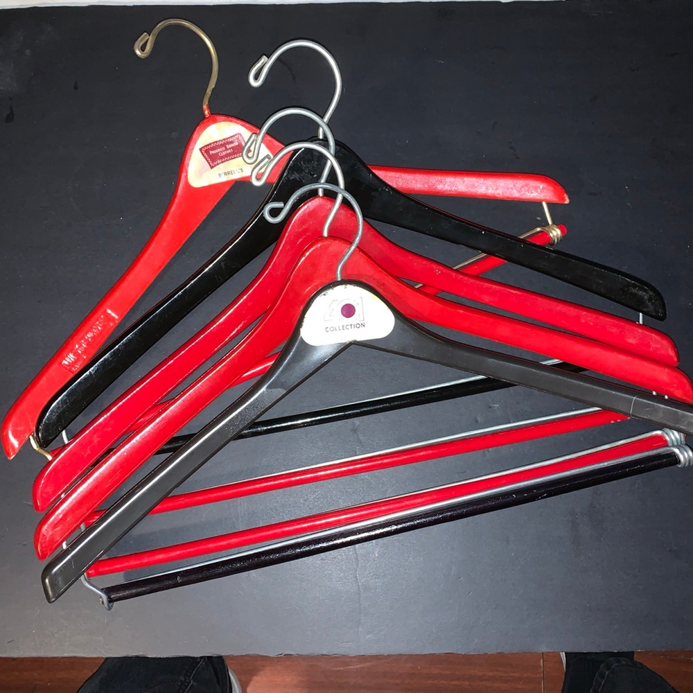 Unbranded Closet Accessories One Size Red Black Hangers